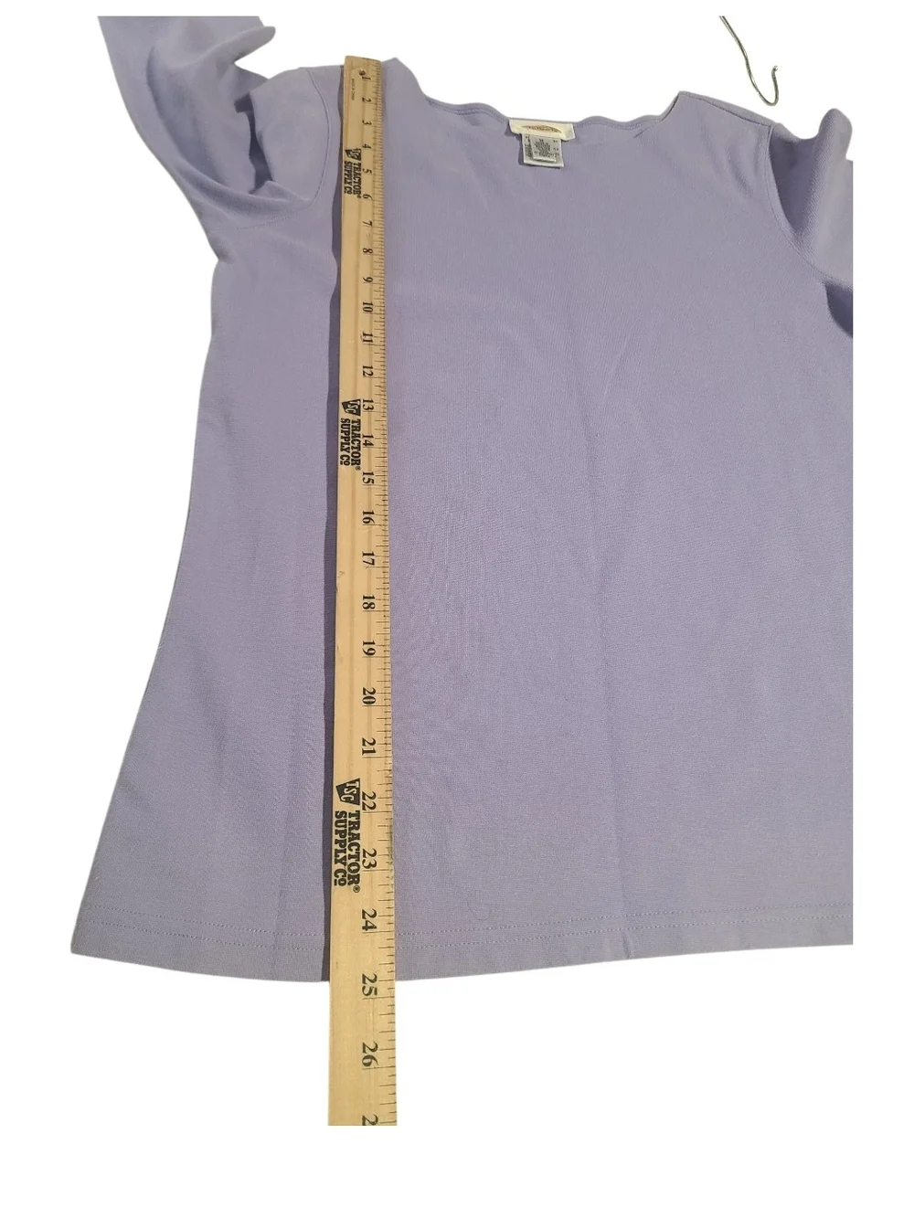 ​Lands' End Blue Cardigan & Talbots Lavender Top Bundle M